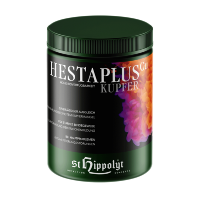 St. Hippolyt Hesta Plus Miedź 1 kg – Organiczna miedź dla koni na matową sierść, płowienie sierści mocne kopyta