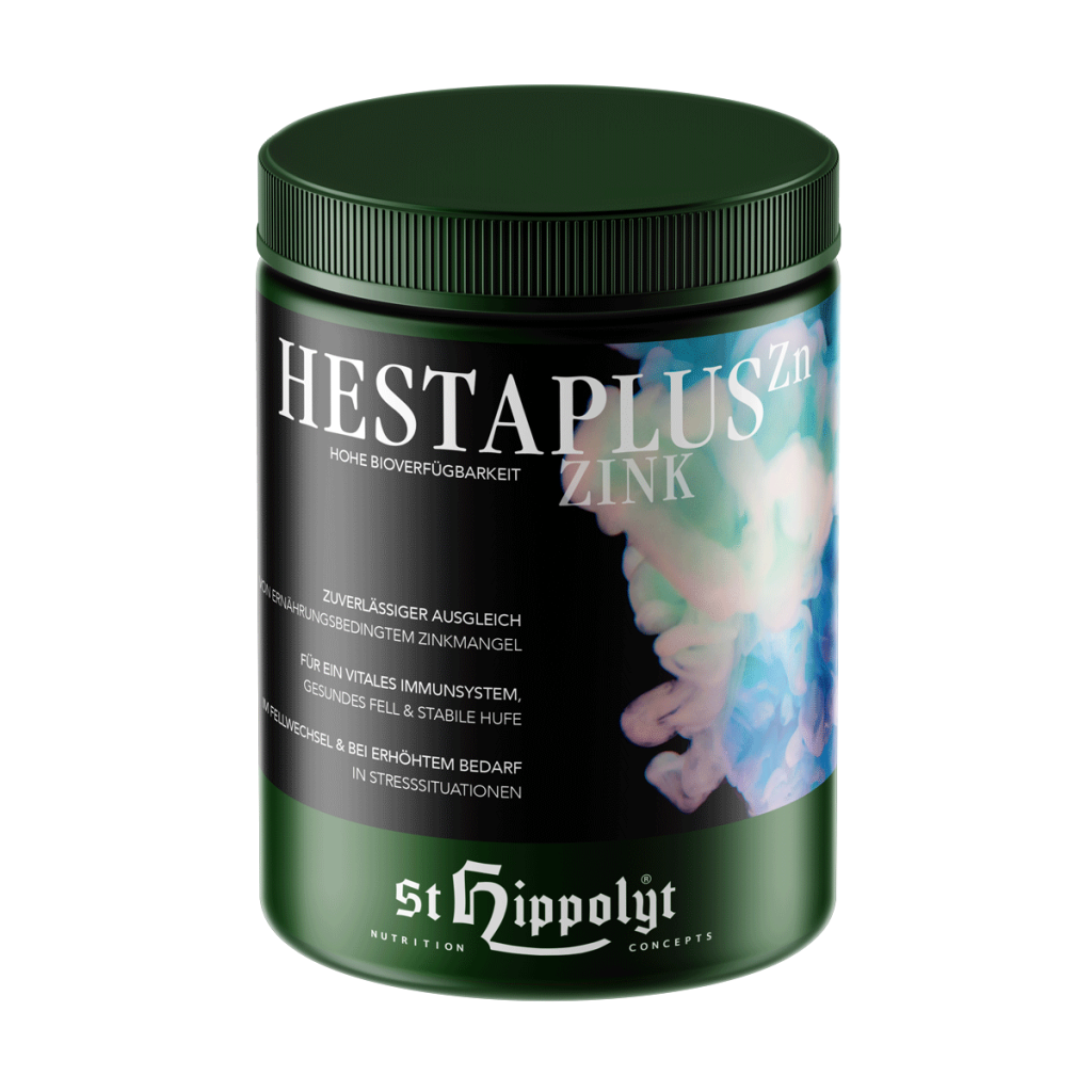 St. Hippolyt Hesta Plus Cynk 1 kg – Organiczny suplement cynku dla koni na problemy skórne, odporność, mocne kopyta i sierść, gruda