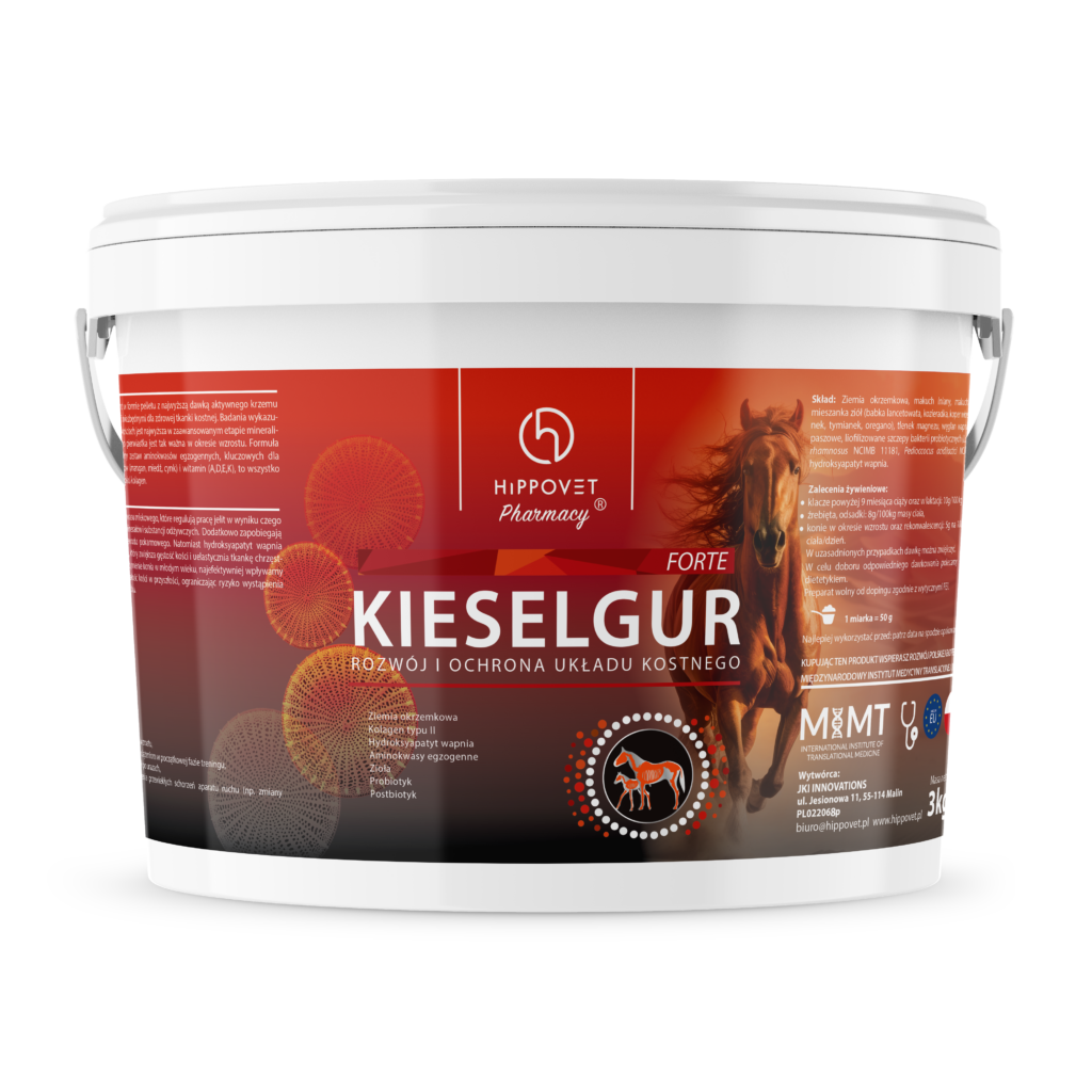 Hippovet Pharmacy Kieselgur Forte 3 kg / 5 kg – Suplement na zdrowe kości i stawy dla koni, krzem na układ kostny