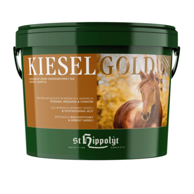 St. Hippolyt KieselGOLD 4 kg – Suplement z krzemem dla koni, na kości, kopyta, sierść i wsparcie aparatu ruchu