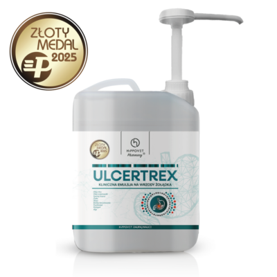 Hippovet Pharmacy UlcerTrex 2,5 l – Suplement dla koni wrzodowych (EGUS), ochrona i regeneracja żołądka, wrzody