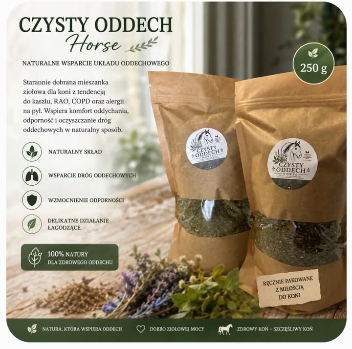 Zioła na oddech dla koni czysty oddech